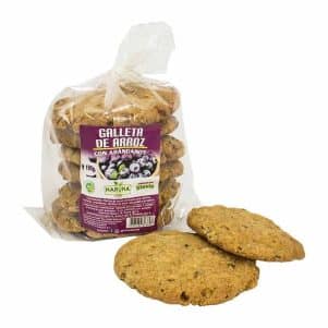 Galletas de Arroz con Arándanos