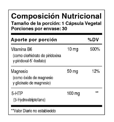 5-HTP +B6 + MG - Imagen 2