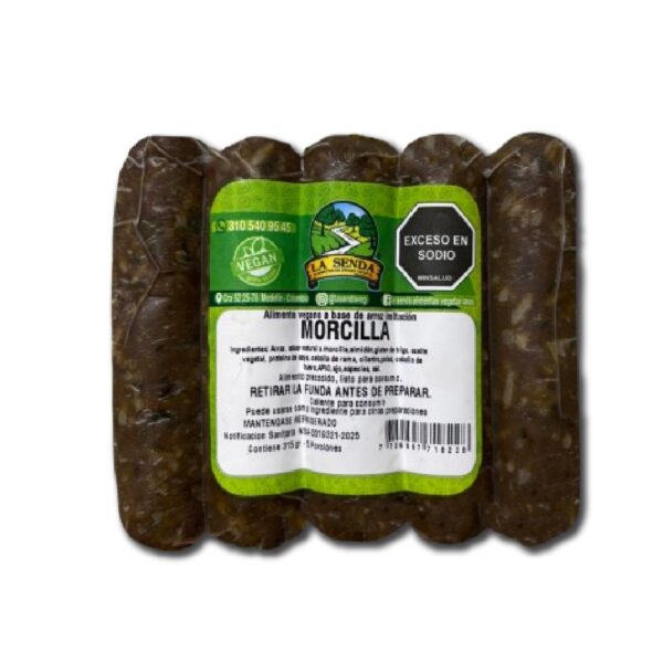 Imitación morcilla a base de arroz y gluten